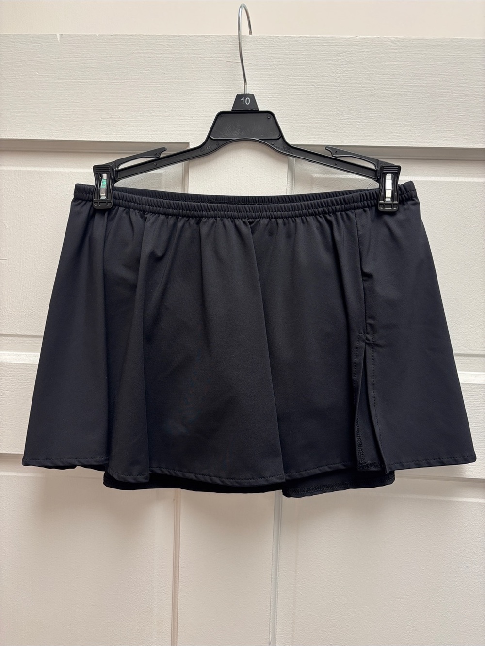 NEW Tara Grinna Slit Skirted Swim Bottom 212 Black FT